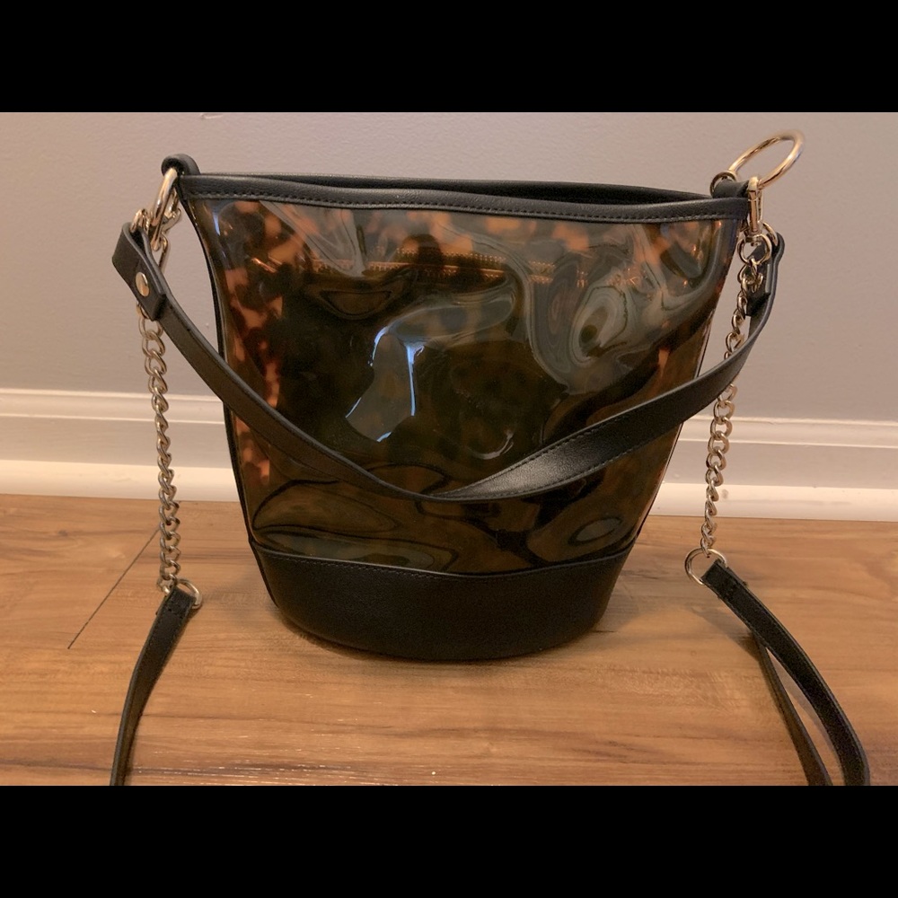 INC Leopard Bucket bag